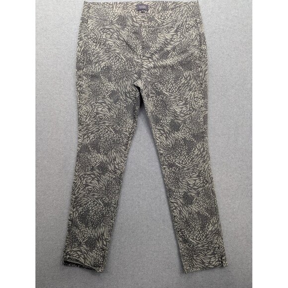NYDJ Jeans Womens 12 Charcoal Shadow Animal Print Stretch Lift Tuck MFOZ8300 - Picture 1 of 15